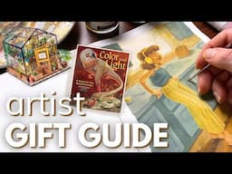 The Ultimate GIFT GUIDE for ARTISTS (this is what they *actually* want) + cozy sketchbook painting