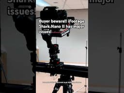 BUYER BEWARE!!! Avoid the new iFootage Shark Nano II Slider it has major issues #cinematography