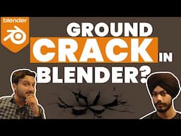 How to create ground cracks in Blender? | Batcheet with Legends EP 4: Diljeet Singh | InsideAKY