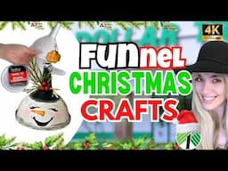 Dollar Tree Christmas Crafts using Dollar Tree Funnels | Easy Christmas Crafts