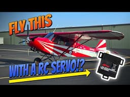 Flying a FULL SIZE PLANE With RC Servos | iLevel AP Trim Tap Install