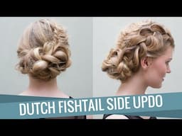 Dutch Fishtail Side Updo