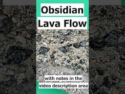 Big Obsidian Lava Flow at Newberry Crater, Oregon