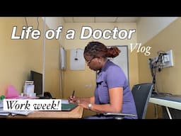 WORK WEEK IN THE LIFE OF A DOCTOR 👩🏾‍⚕️ (shopping, new devices, stressful week)