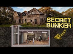 Three-year timelapse of building a secret bunker and renovating an abandoned homestead