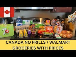 CANADA NO FRILLS / WALMART GROCERIES WITH PRICES