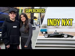 CRAZY Supercross Race & Driving My Indy NXT Car!