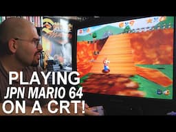 Japanese Mario 64 for N64 on a CRT (Memory Lane)