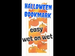 Halloween Watercolor Bookmarks Part 2 #Shorts