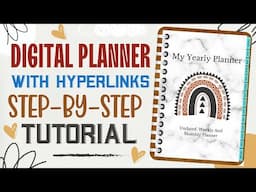 How To Create A Digital Planner With Hyperlinks in Canva (Canva Tutorial + FREE Gift)