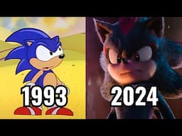 Evolución de Sonic El Erizo (Películas y Series Tv) 1993-2024