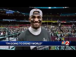 Eagles' Jalen Hurts heading to Disney World today after Super Bowl win