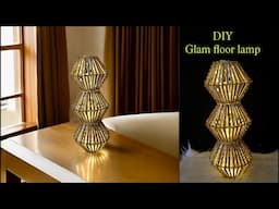 ❣️ DIY GLAM FLOOR LAMPS❣️ | DIY | ART AND CRAFT | DIY | DIY CRAFTS | FASHION PIXIES