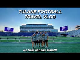 WE BEAT KANSAS STATE!! || tulane football travel vlog -- sports medicine student assistant