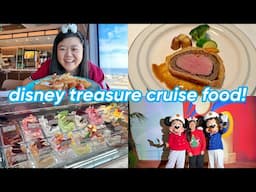 eating on disney's NEWEST cruise ship! 🛳✨ DISNEY TREASURE room tour, dining, activities | VLOGMAS 13