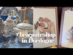 Brocante shop in Montignac in Dordogne France