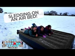 Sledging On An Air Bed! | The Radford Family