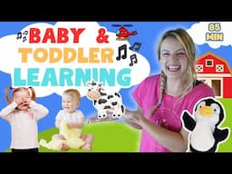 Toddler & Baby Learning Videos! Learn Animals,  First Words, Gestures, Emotions, ABCs & More