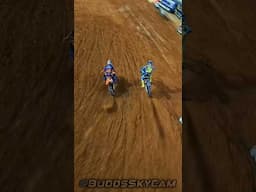 Epic Battle Between Eli Tomac and Chase Sexton - Drone Footage @BuddsSkyCam #supercross #elitomac