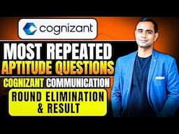 Cognizant Aptitude Actual Questions | Cognizant Aptitude Assessment| | Exact Questions