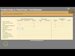 Product vs.  Period Cost Behavior (Managerial/Cost Accounting)