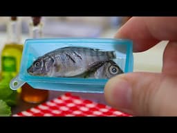 Tasty Miniature Fish E [ MINI REAL FOOD COOKING] MINIATURE COOKING | Kitchen Toy Set