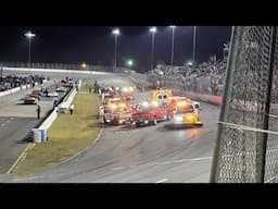 Mark Stewart HARD hit - 2025 Smart. modifieds at New Smyrna