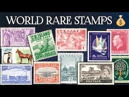 Rare Stamps Worth Money From Corfu Greece To  Kuwait | How To Identify A Stamp Collection