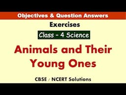 Animals and their young ones | Class : 4 Science | Exercises & Question Answers | CBSE-Solutions