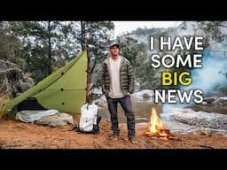 Solo Winter Riverside Camping (I have some BIG news!)