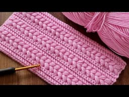 Beautiful Crochet Stitch for Baby Blanket, the easiest and fastest Crochet Pattern for beginners