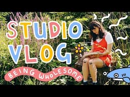 🌵  Being Wholesome in my Creative Business and Making a Colouring Book ✏️ || STUDIO VLOG 6