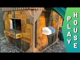 I Built My Kids a Playhouse With 90% UPCYCLED Materials