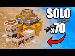 I Built A Solo Base And It Takes 70 Rockets To Raid...