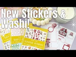 New Planything Sticker Books & Washi | Flip Through & Plan With Me