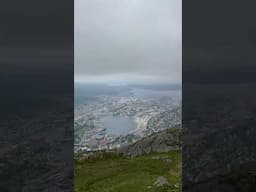 View from Up Here | Ulriken Cable Car Bergen Norway #shorts #travel