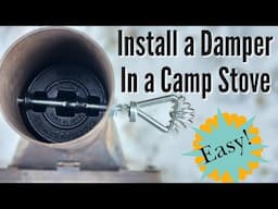 Easily Install a Wood Stove Damper