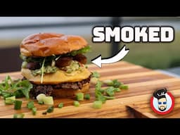 Ninja Woodfire Smoked Smashed Burgers with Chorizo & Avocado!