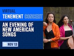 Virtual Tenement Concert – An Evening of New American Songs with the Bardin Niskala Duo