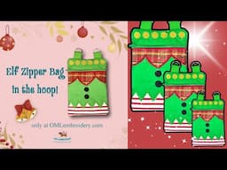 In the hoop Elf zipper bag