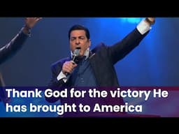 Thank God for the victory He has brought to America