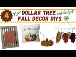 LOW COST AND DOLLAR TREE FALL DECOR DIYS | BUDGET FALL DECOR DIY | FALL DECORATIONS