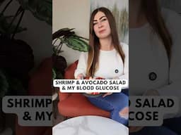 Shrimp & Avocado Salad & My Blood Sugar. CGM Experiment #bloodglucose #bloodsugar #cgm