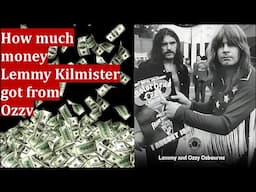 How much money Lemmy Kilmister earned from working with Ozzy Osbourne