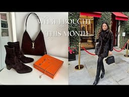 What I Bought This Month- New Bag, Shoes, Favourite Beauty Products | Hermes, Dior, Zara & more