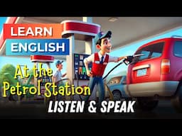 At the Gas Station | Improve Your English | English Listening Skills - Speaking Skills - Petrol