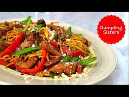 Speedy Stir-Fry Pork Noodles | DUMPLING SISTERS