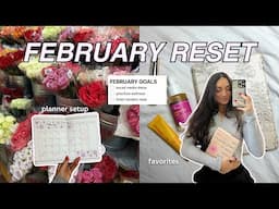 FEBRUARY RESET 💌 goals, what I read + what I loved in january, planner setup, keeping things simple