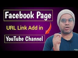 How to add facebook page url link in youtube Channel | fb url link add in youtube channel profile