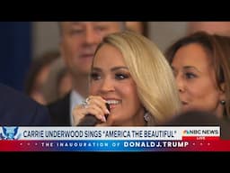 Carrie Underwood - America the Beautiful - Donald Trump Inauguration - NBC News - Jan 20, 2025